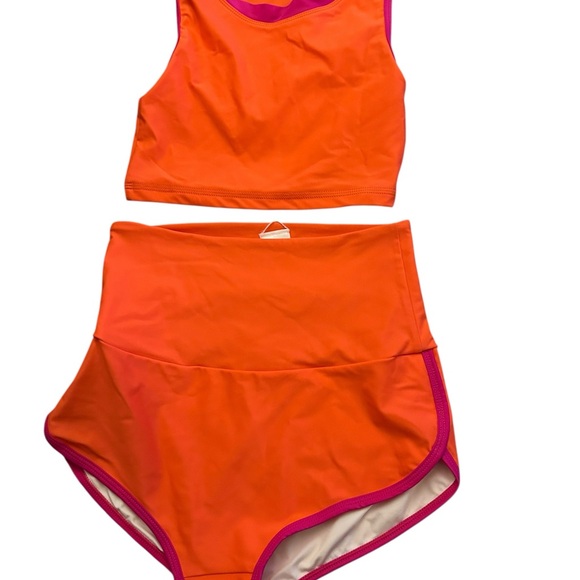 New Salt Gypsy Betty bottoms and tank top swim set X-large orange pink - Picture 4 of 8